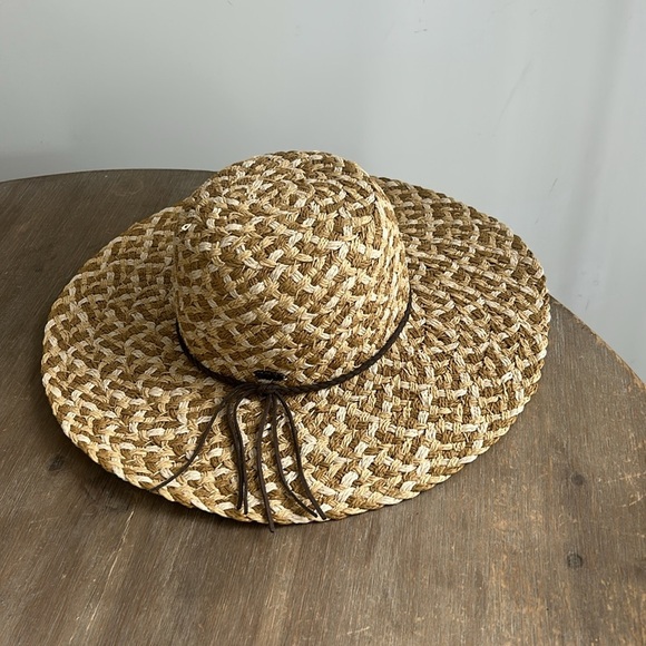 ROXY Straw Sun Hat Wide Brim - Picture 10 of 11